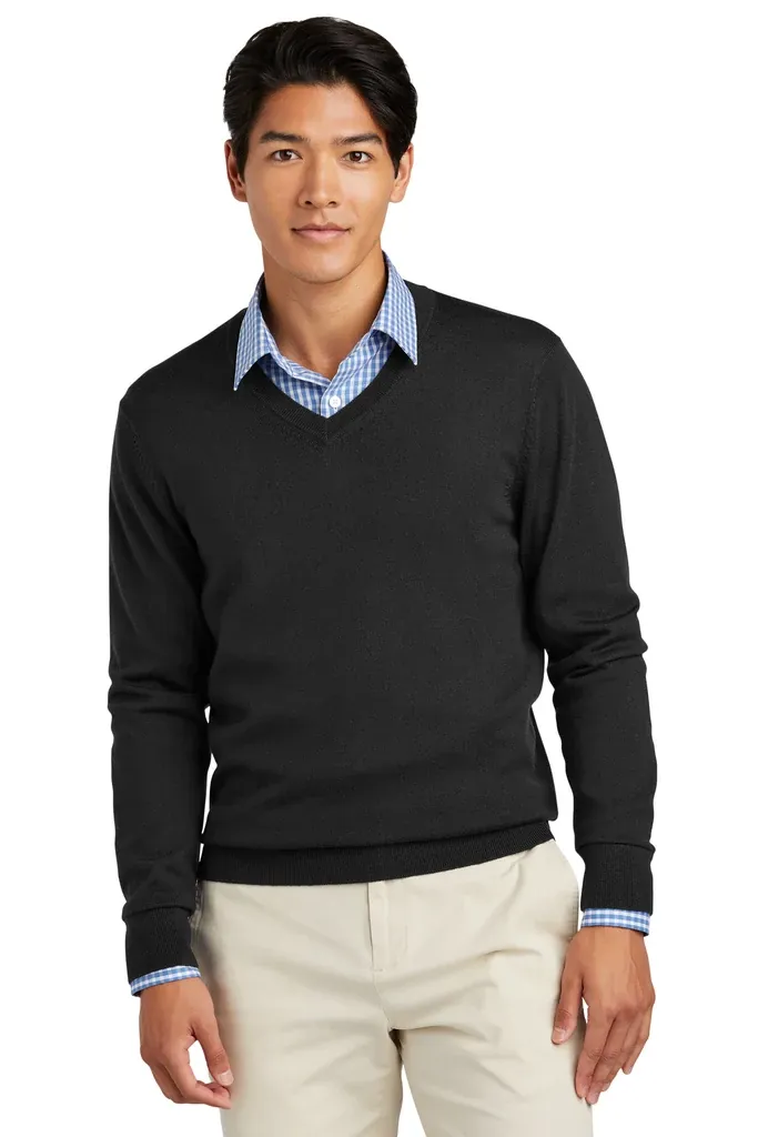 Brooks Brothers® Washable Merino V-Neck Sweater BB18410 - additional view 3