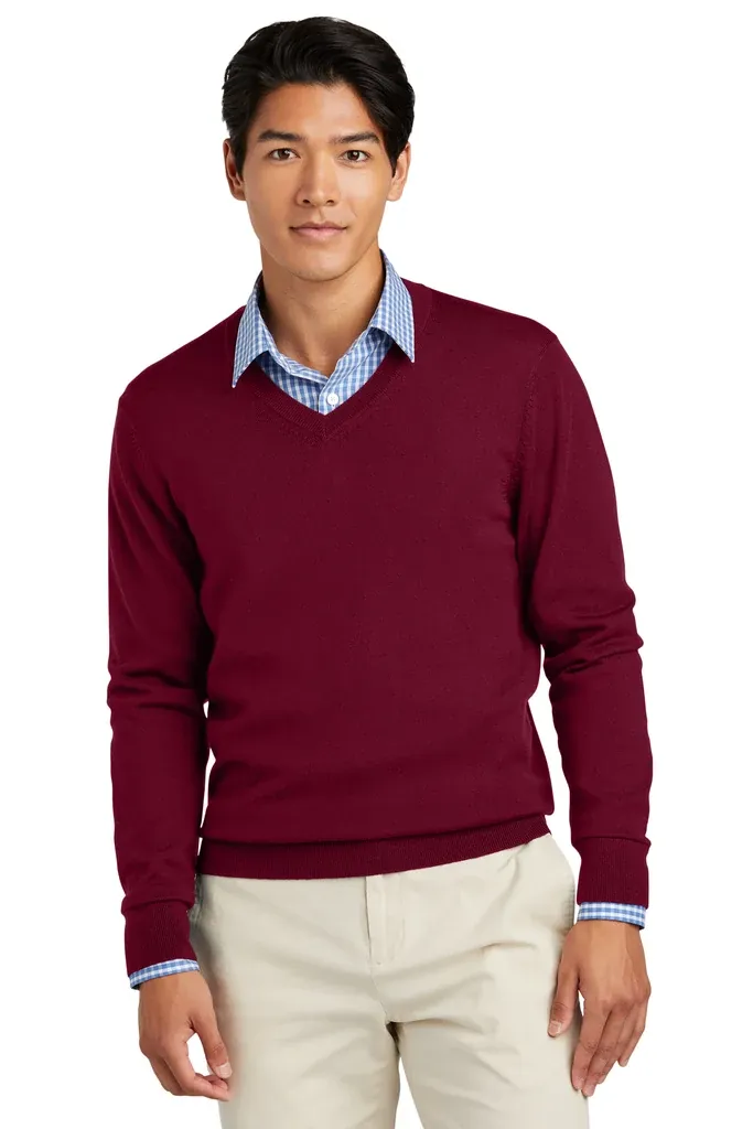 Brooks Brothers® Washable Merino V-Neck Sweater BB18410 - additional view 1