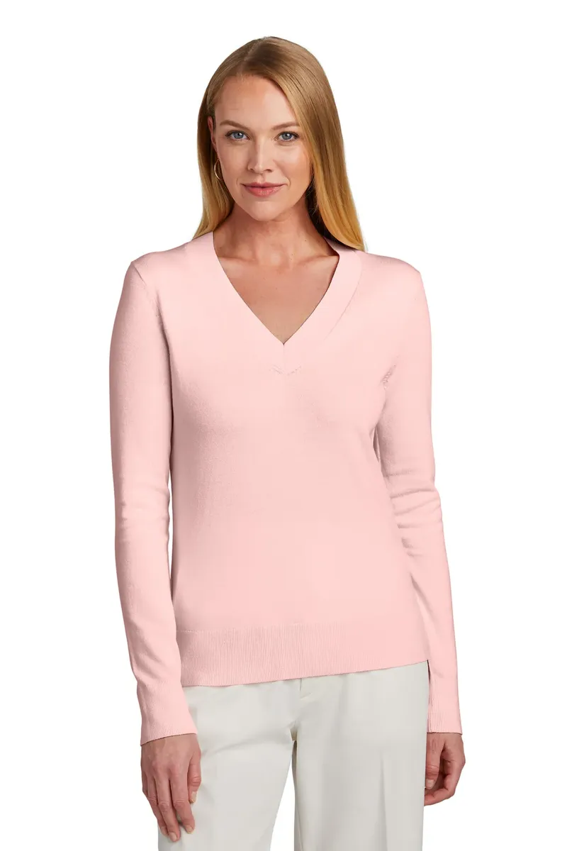 Brooks Brothers® Women's Cotton Stretch V-Neck Sweater BB18401 - additional view 1