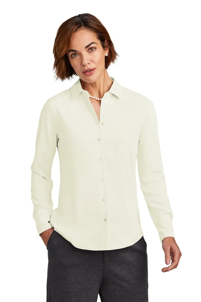 Brooks Brothers® Women's Full-Button Satin Blouse BB18007 - additional view 3