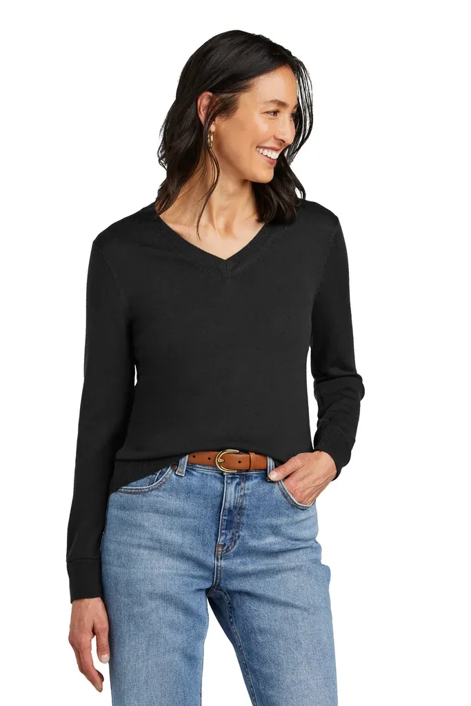 Brooks Brothers® Women's Washable Merino V-Neck Sweater BB18411 - additional view 2