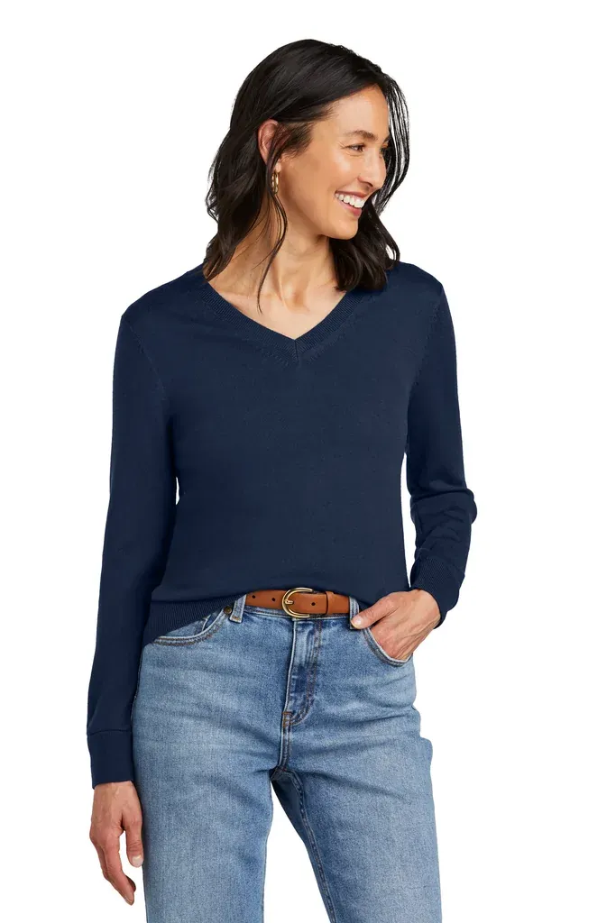 Brooks Brothers® Women's Washable Merino V-Neck Sweater BB18411 - additional view 3