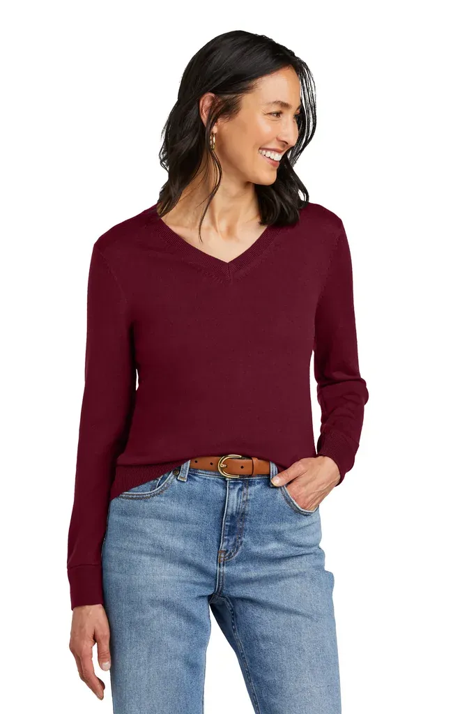 Brooks Brothers® Women's Washable Merino V-Neck Sweater BB18411 - additional view 1