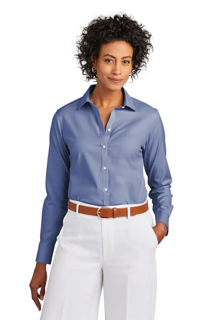 Brooks Brothers® Women's Wrinkle-Free Stretch Pinpoint Shirt BB18001 - additional view 2