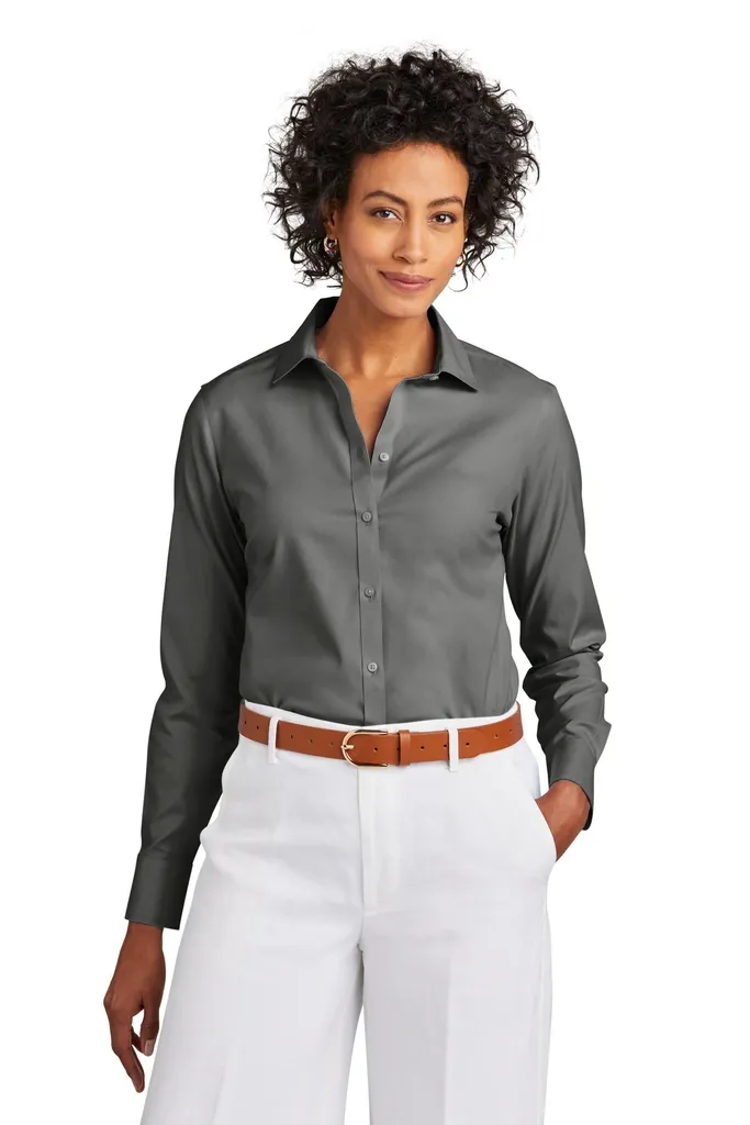 Brooks Brothers® Women's Wrinkle-Free Stretch Pinpoint Shirt BB18001 - additional view 3