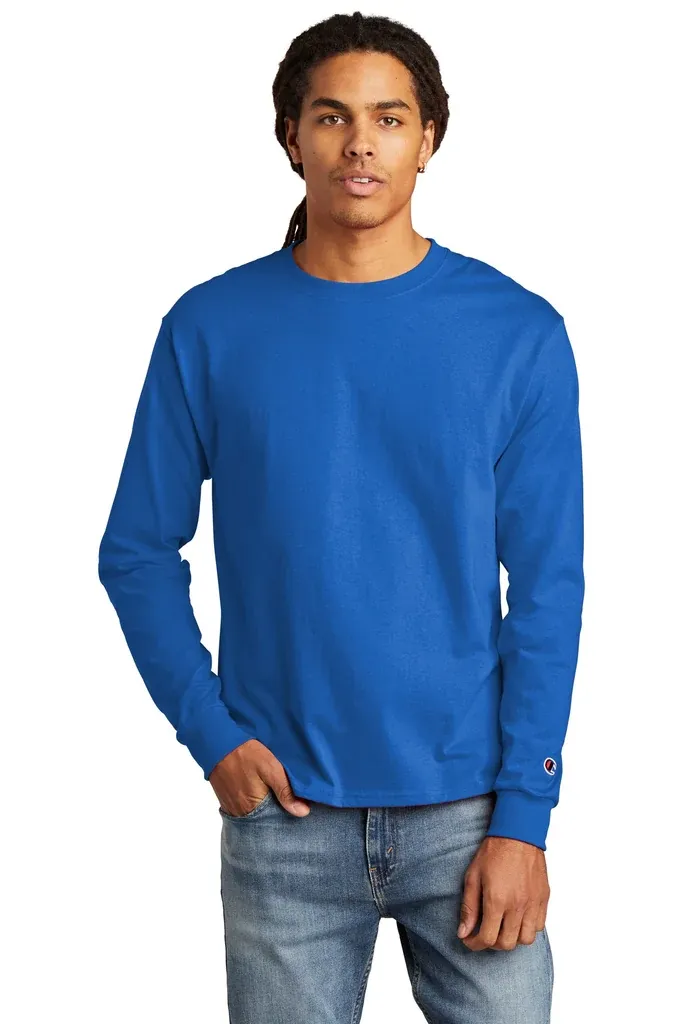 Champion ®  Heritage 5.2-Oz. Jersey Long Sleeve Tee CC8C - additional view 3
