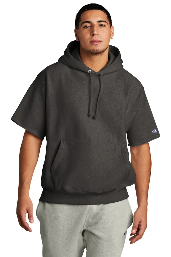 Champion ®  Reverse Weave ®  Short Sleeve Hooded Sweatshirt S101SS - additional view 1