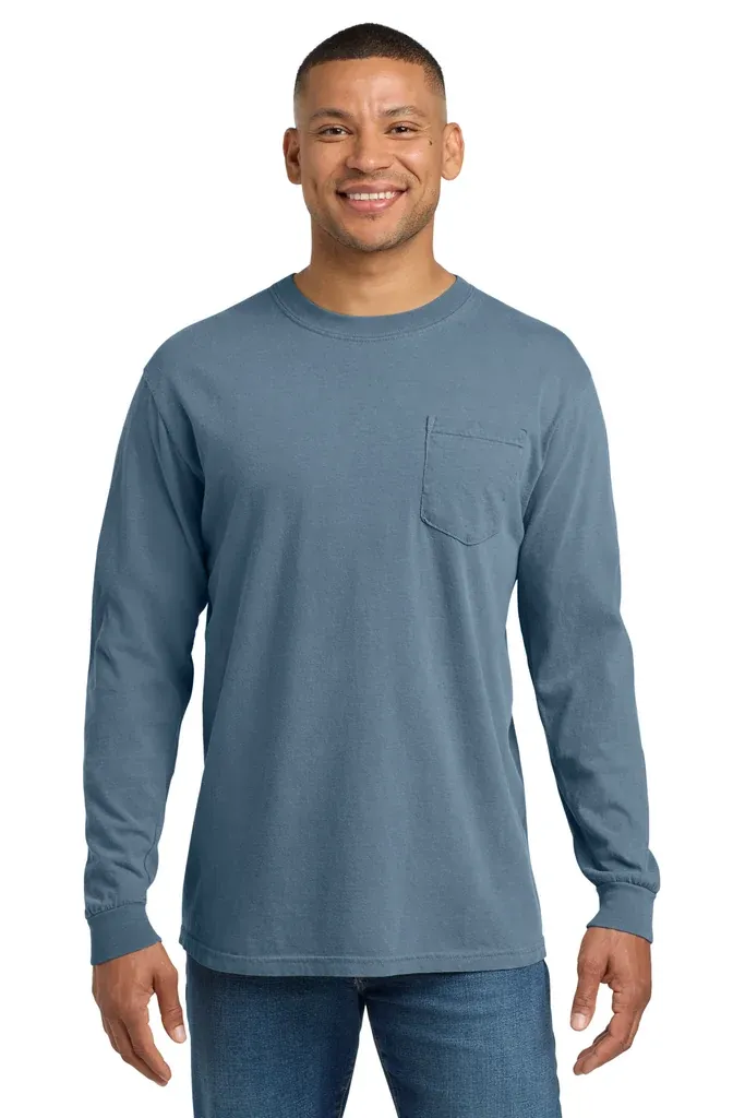 COMFORT COLORS ® Heavyweight Ring Spun Long Sleeve Pocket Tee. 4410 - additional view 8