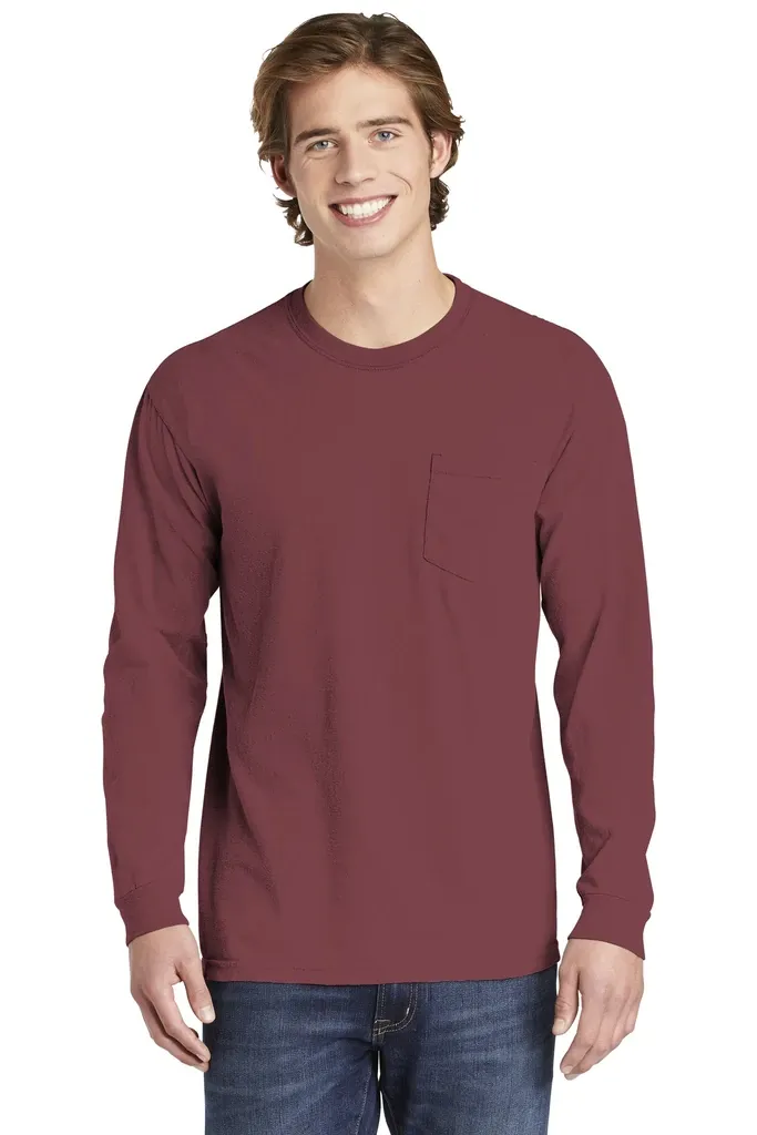 COMFORT COLORS ® Heavyweight Ring Spun Long Sleeve Pocket Tee. 4410 - additional view 21