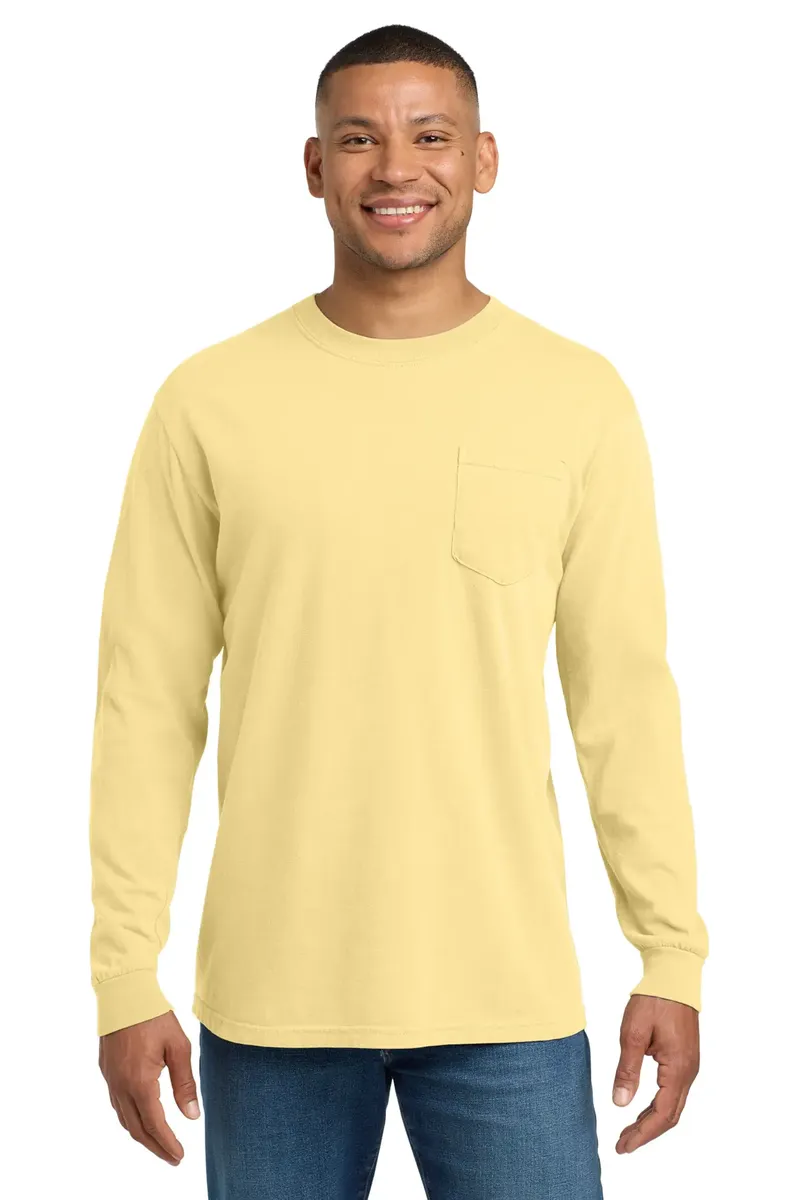 COMFORT COLORS ® Heavyweight Ring Spun Long Sleeve Pocket Tee. 4410 - additional view 7