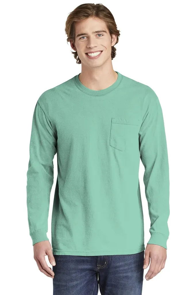 COMFORT COLORS ® Heavyweight Ring Spun Long Sleeve Pocket Tee. 4410 - additional view 5