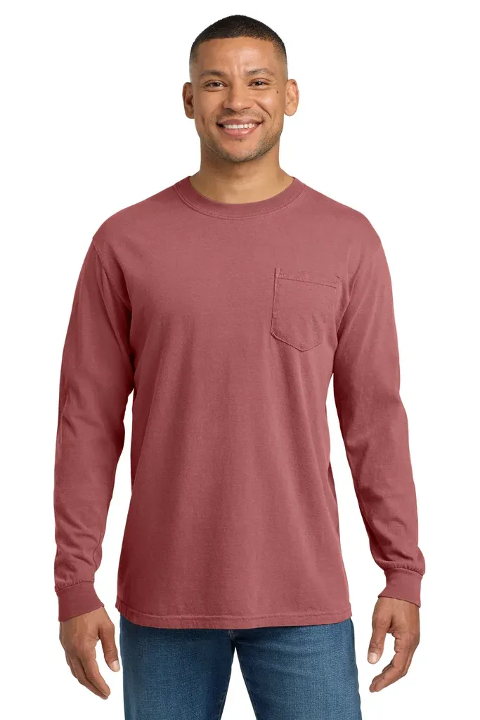 COMFORT COLORS ® Heavyweight Ring Spun Long Sleeve Pocket Tee. 4410 - additional view 12