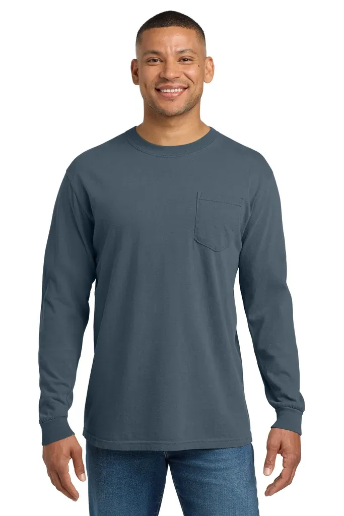 COMFORT COLORS ® Heavyweight Ring Spun Long Sleeve Pocket Tee. 4410 - additional view 16