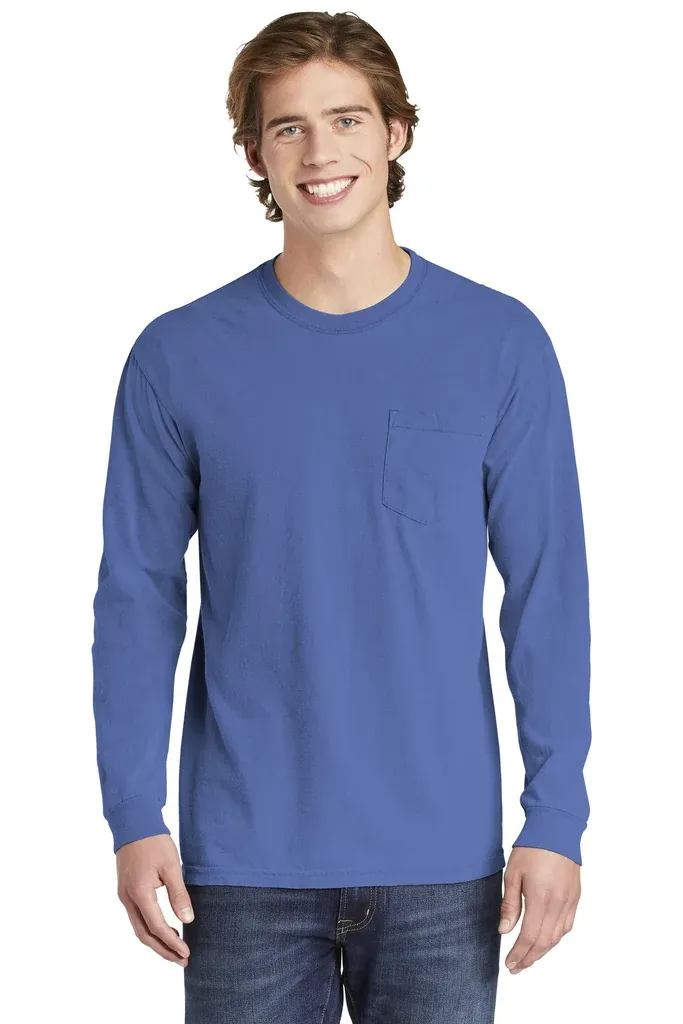 COMFORT COLORS ® Heavyweight Ring Spun Long Sleeve Pocket Tee. 4410 - additional view 17