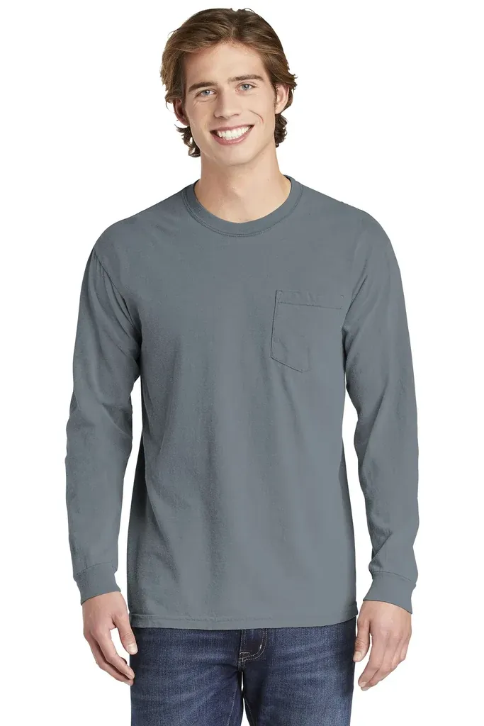 COMFORT COLORS ® Heavyweight Ring Spun Long Sleeve Pocket Tee. 4410 - additional view 13