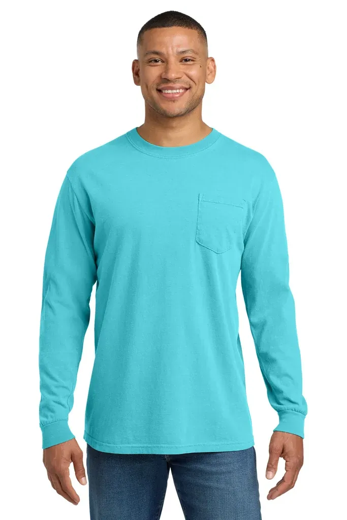 COMFORT COLORS ® Heavyweight Ring Spun Long Sleeve Pocket Tee. 4410 - additional view 19