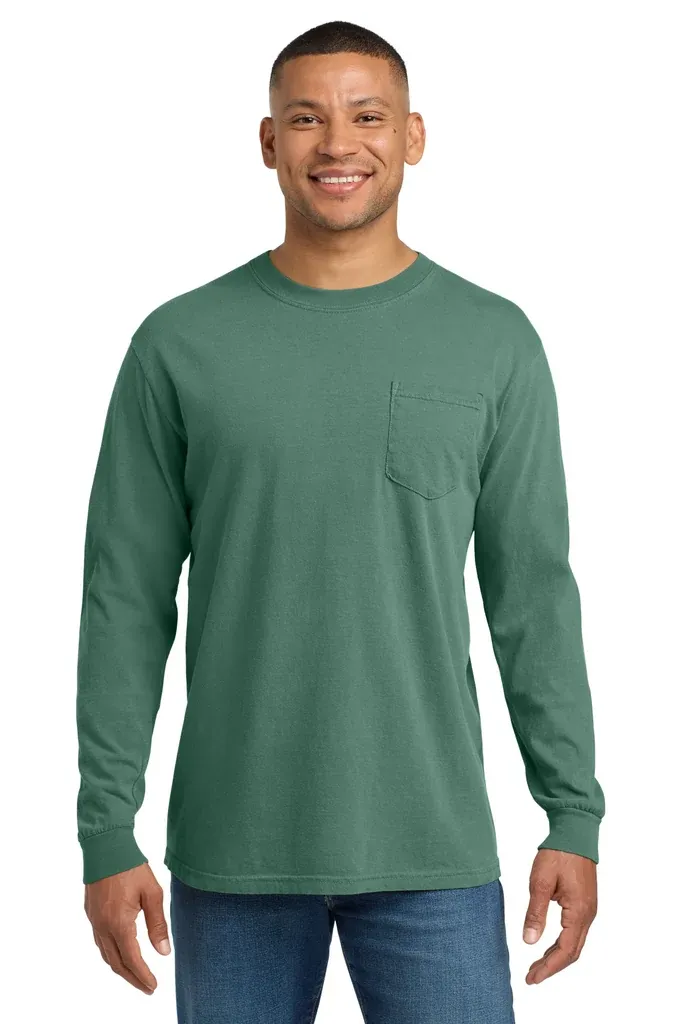 COMFORT COLORS ® Heavyweight Ring Spun Long Sleeve Pocket Tee. 4410 - additional view 14