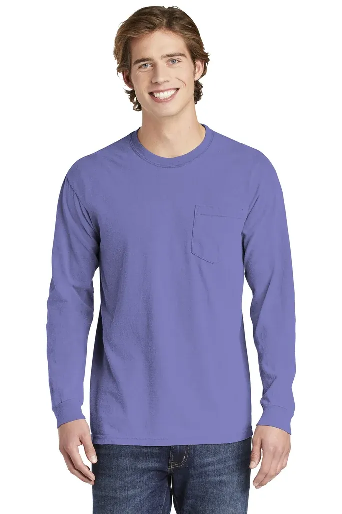 COMFORT COLORS ® Heavyweight Ring Spun Long Sleeve Pocket Tee. 4410 - additional view 4