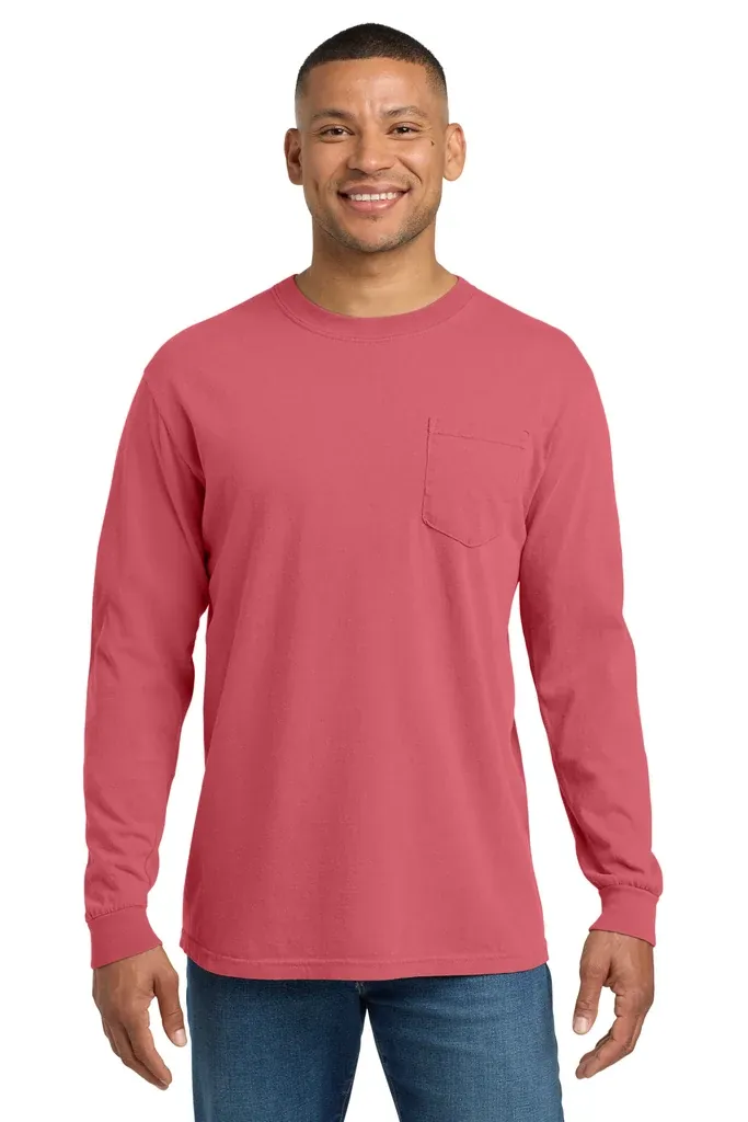 COMFORT COLORS ® Heavyweight Ring Spun Long Sleeve Pocket Tee. 4410 - additional view 18