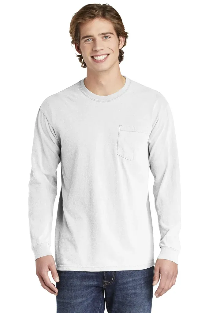 COMFORT COLORS ® Heavyweight Ring Spun Long Sleeve Pocket Tee. 4410 - additional view 23