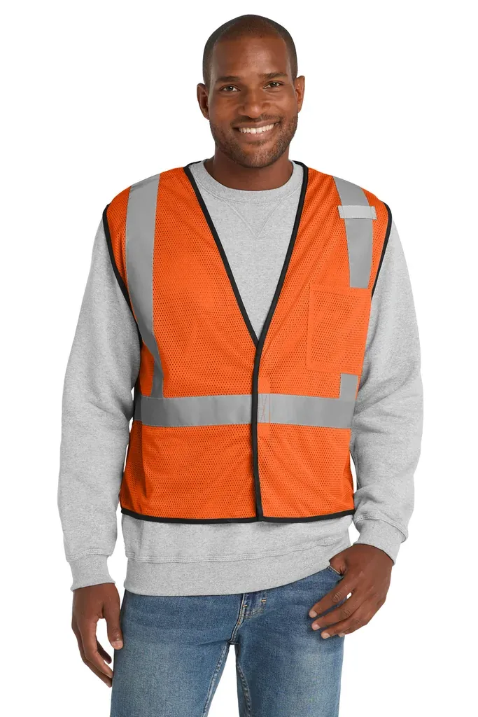 CornerStone ® ANSI 107 Class 2 Economy Mesh One-Pocket Vest. CSV100 - additional view 1