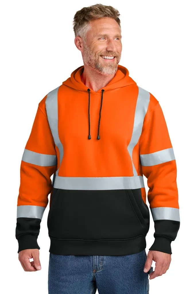 CornerStone® ANSI 107 Class 3 Heavy-Duty Fleece Pullover Hoodie CSF301 - additional view 1