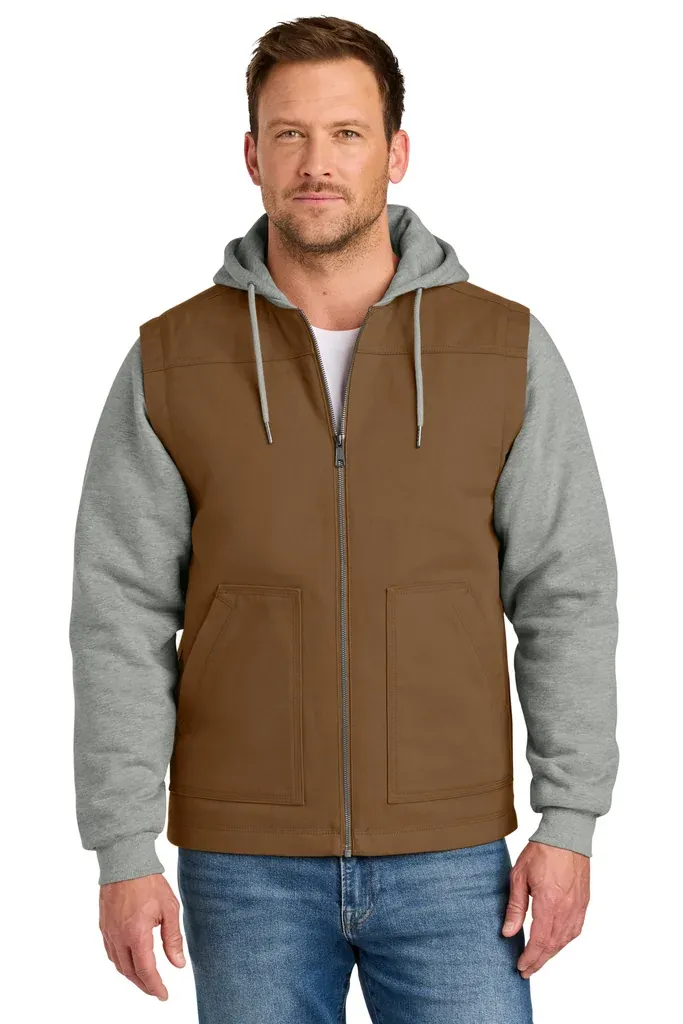 CornerStone® Duck Fleece Full-Zip Hooded Jacket CSJ42 - additional view 1