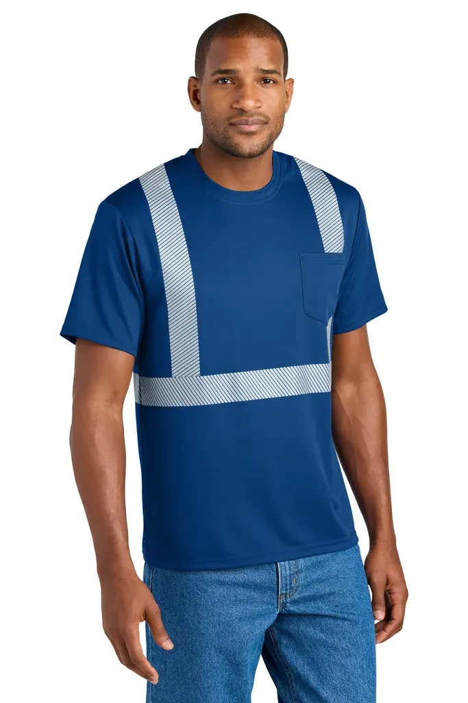 CornerStone® Enhanced Visibility Segmented Tape Tee CS206 - additional view 1