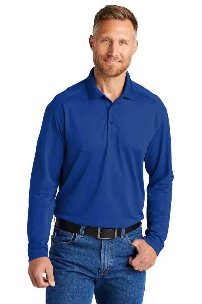 CornerStone® Select Lightweight Snag-Proof Long Sleeve Polo CS418LS - additional view 3