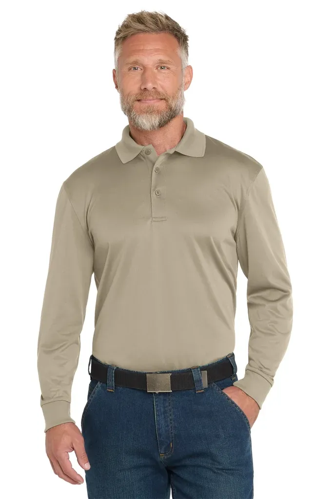 CornerStone® Select Snag-Proof Long Sleeve Polo. CS412LS - additional view 2