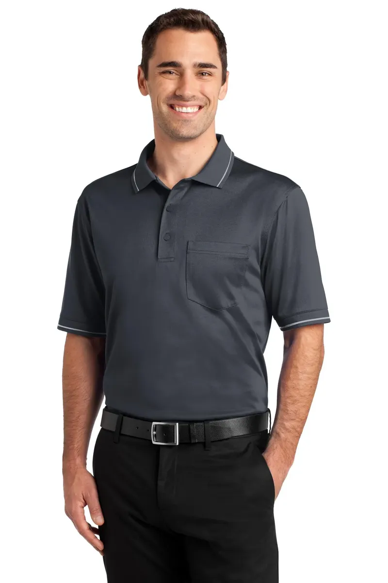 CornerStone® Select Snag-Proof Tipped Pocket Polo. CS415 - additional view 4