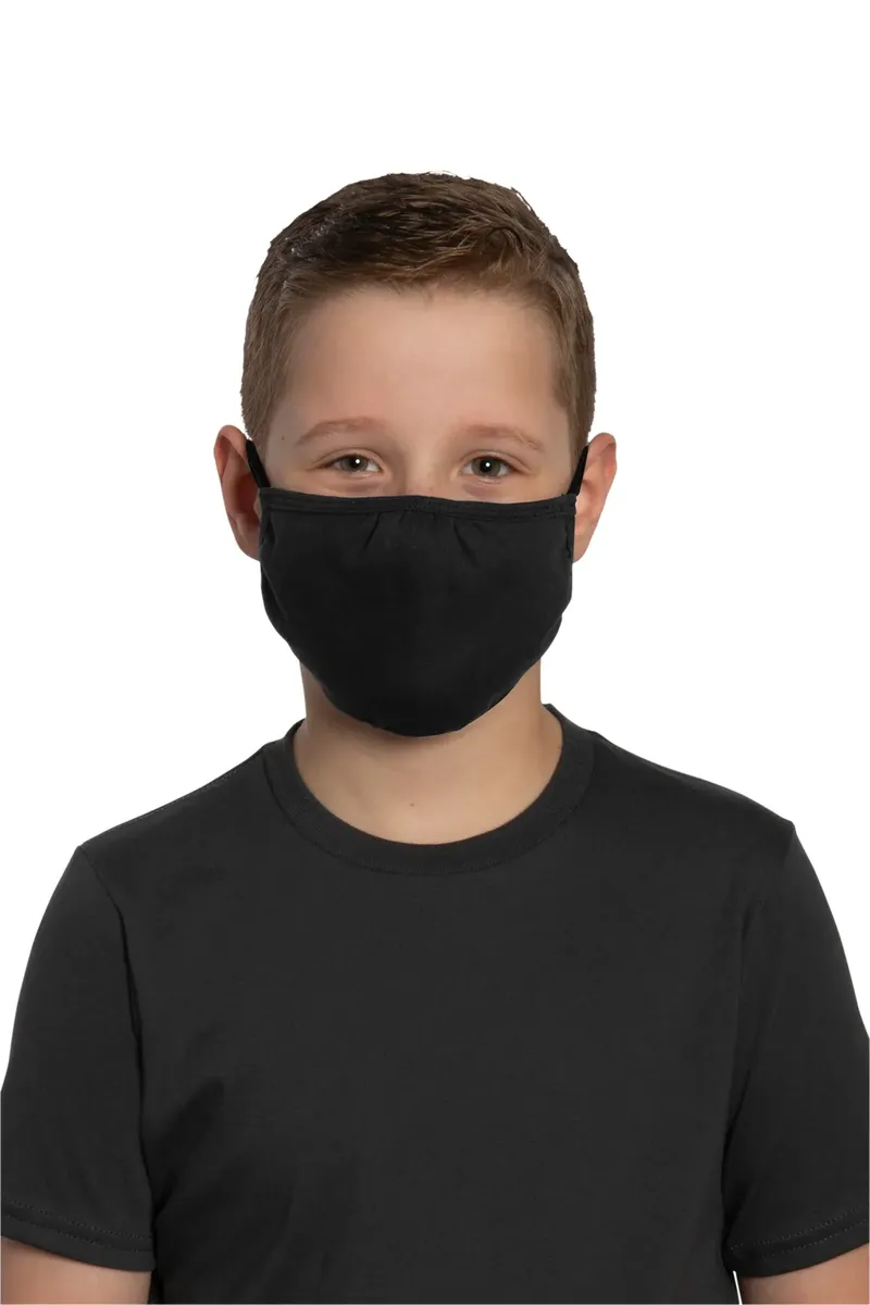 DISCONTINUED District ® Youth V.I.T. Shaped Face Mask 5 pack (100 packs = 1 Case) YDTMSK02 - additional view 1
