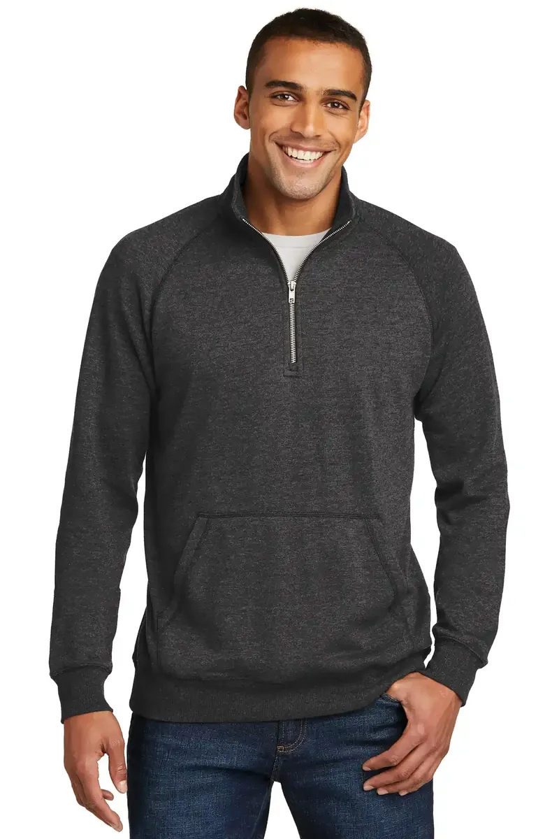 District® Lightweight Fleece 1/4-Zip. DM392 - additional view 1