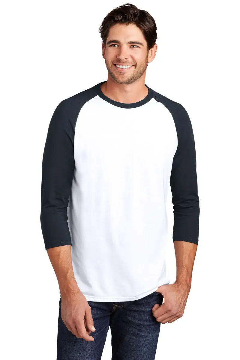 District ® Perfect Tri® 3/4-Sleeve Raglan. DM136 - additional view 3