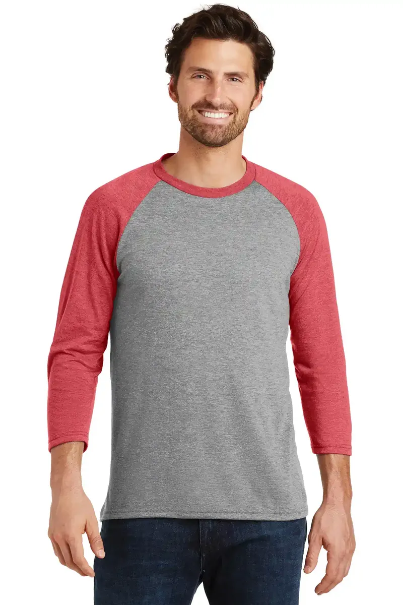 District ® Perfect Tri® 3/4-Sleeve Raglan. DM136 - additional view 7