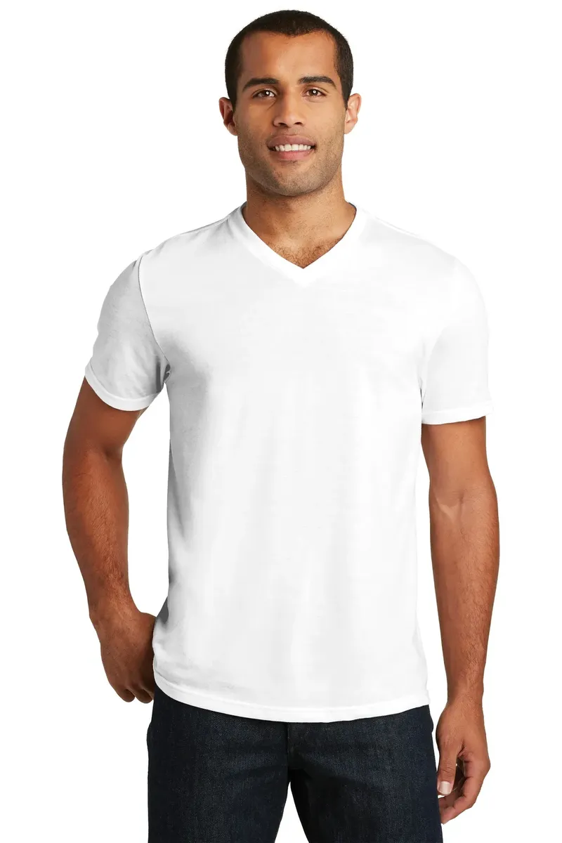 District ®  Perfect Tri® V-Neck Tee. DT1350 - additional view 2