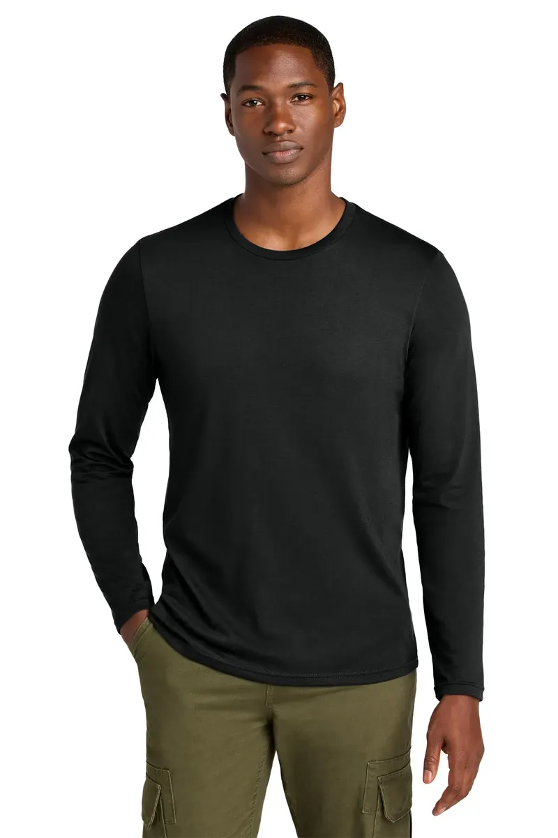 District® Perfect Weight® CVC Long Sleeve Tee DT185 - additional view 1