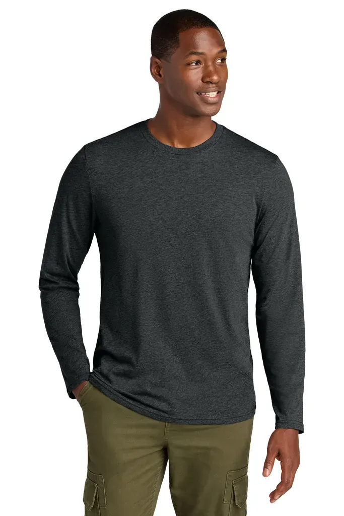 District® Perfect Weight® CVC Long Sleeve Tee DT185 - additional view 3