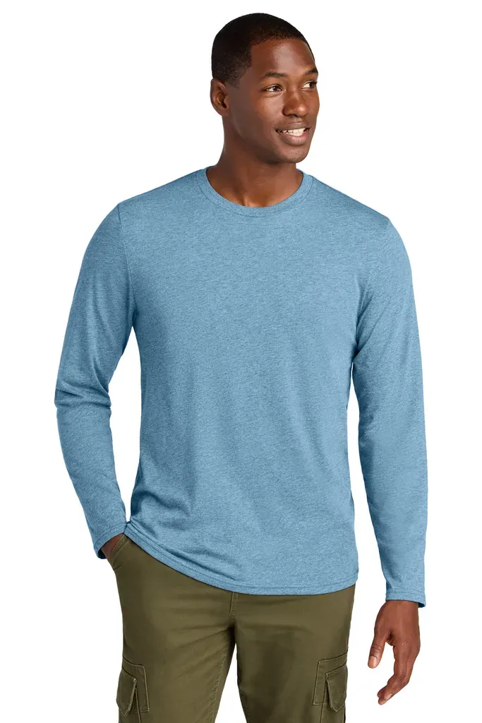 District® Perfect Weight® CVC Long Sleeve Tee DT185 - additional view 2