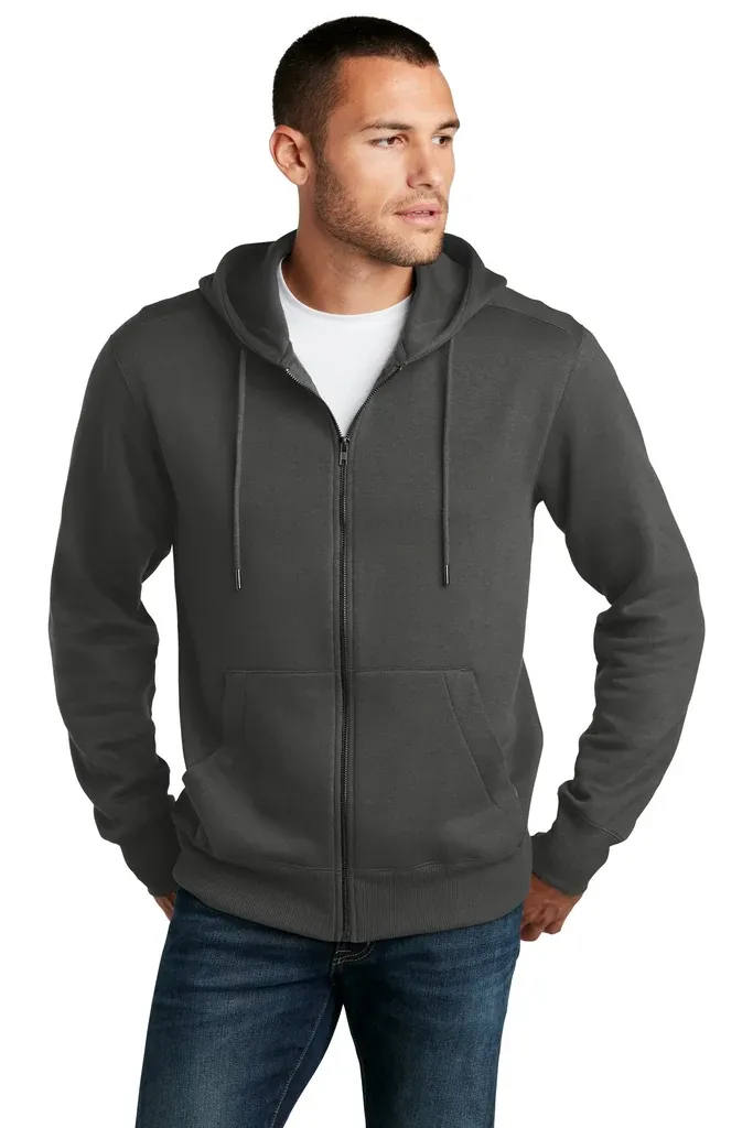 District ® Perfect Weight ® Fleece Full-Zip Hoodie DT1103 - additional view 4