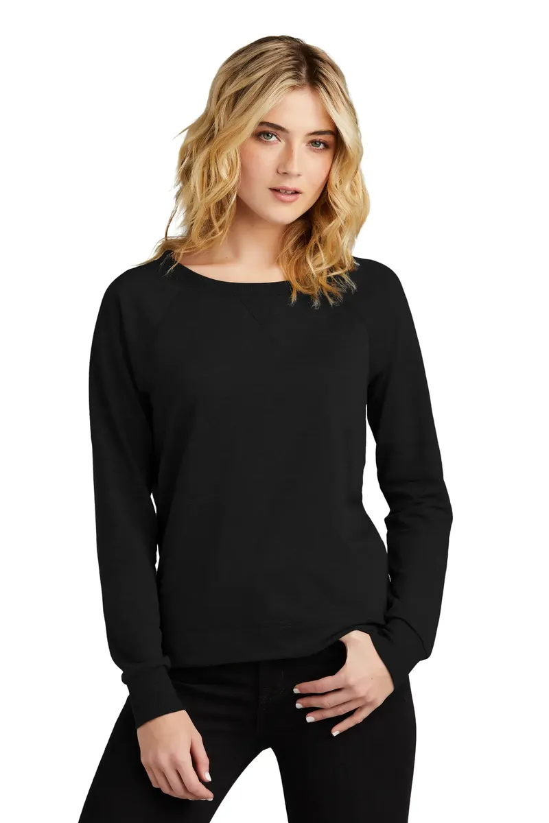 District® Women's Featherweight French Terry Long Sleeve Crewneck DT672 - additional view 4