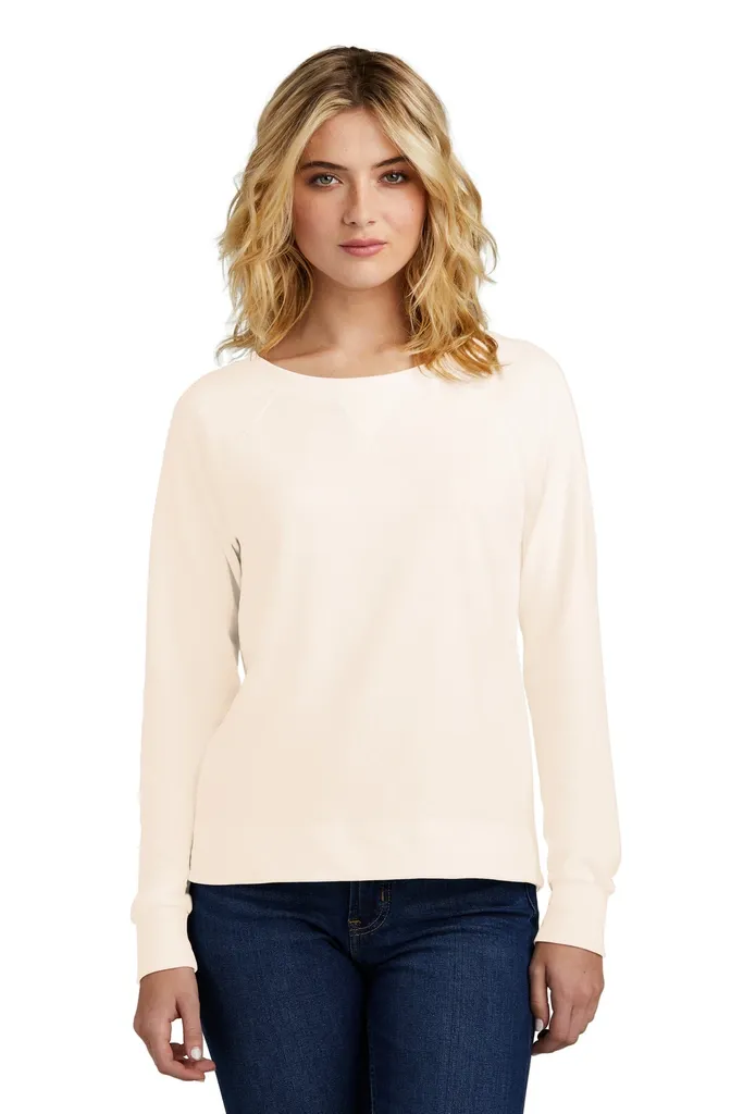 District® Women's Featherweight French Terry Long Sleeve Crewneck DT672