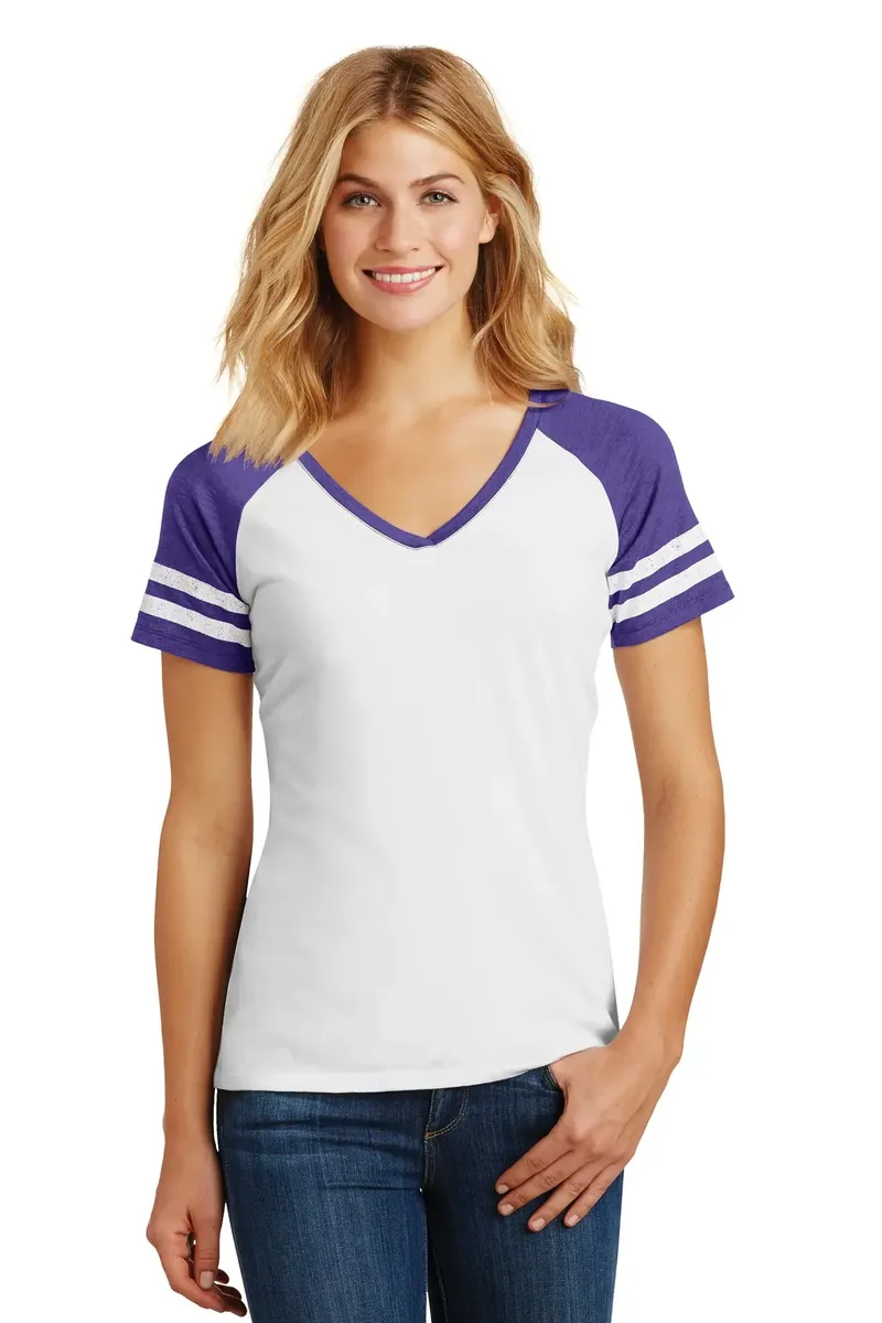 District ® Women's Game V-Neck Tee. DM476 - additional view 5