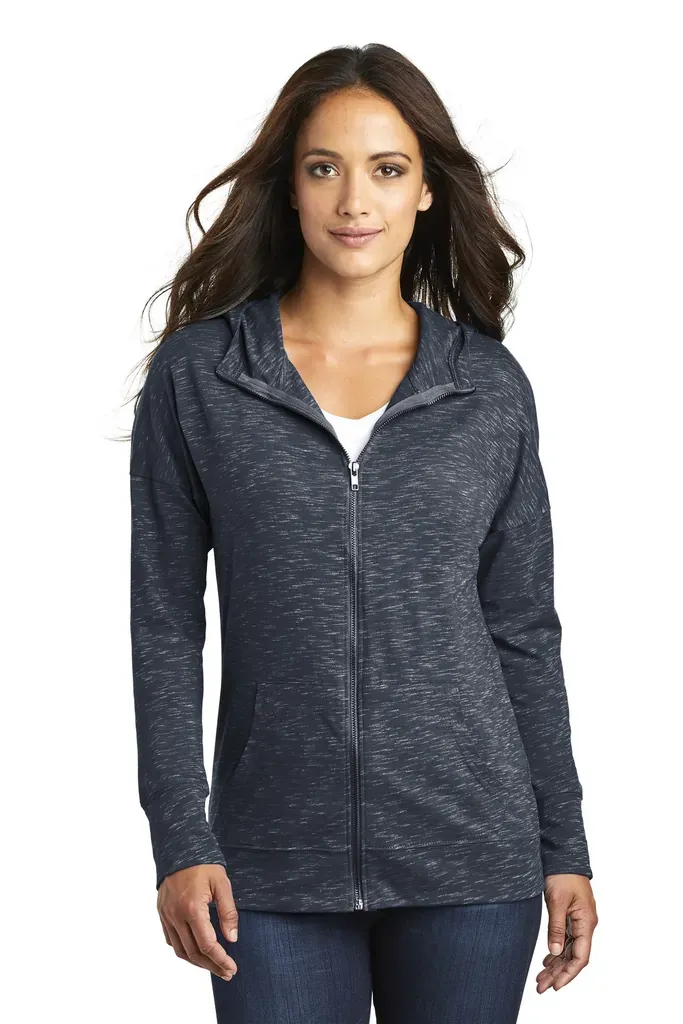 District ® Women's Medal Full-Zip Hoodie. DT665 - additional view 1