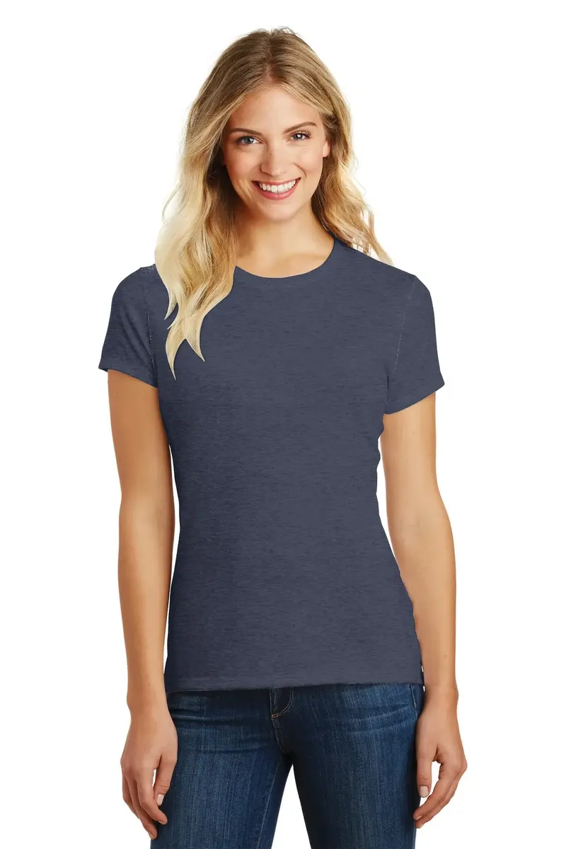 District ® Women's Perfect Blend® CVC Tee. DM108L - additional view 1