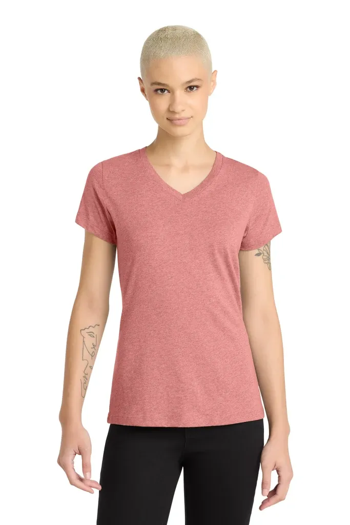 District® Women's Perfect Blend® CVC V-Neck Tee. DM1190L - additional view 10