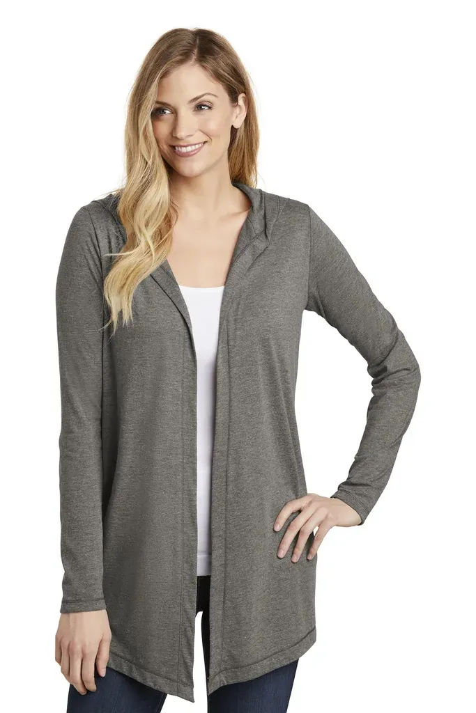District ® Women's Perfect Tri ® Hooded Cardigan. DT156 - additional view 1