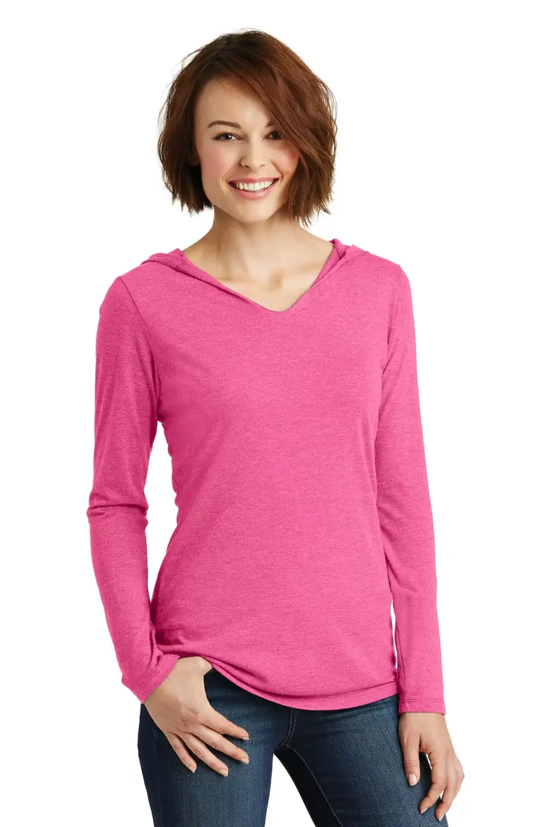 District® Women's Perfect Tri® Long Sleeve Hoodie. DM139L - additional view 4