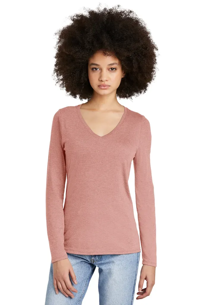 District® Women's Perfect Tri® Long Sleeve V-Neck Tee DT135 - additional view 6