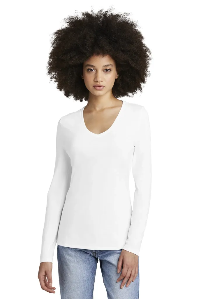 District® Women's Perfect Tri® Long Sleeve V-Neck Tee DT135 - additional view 2